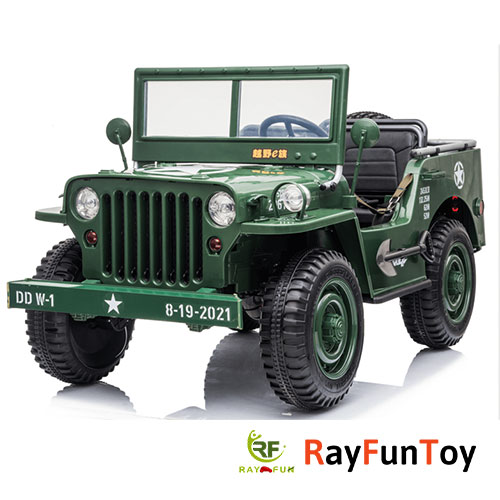 2020 New Military Jeep  Ride On Car 3 Seater