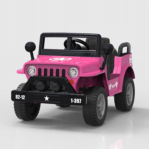 Battery Powered Ride On Toy Ride On Jeep Kids Car With Pink and Purple Colors