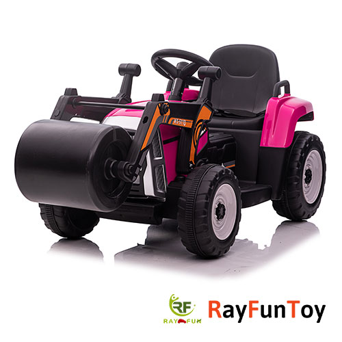 12V Kids Ride On Road Roller With Horn Built In Musics