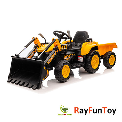 12V Tractor, Bulldozer, Digger, Ride-On Toy Construction Vehicle 