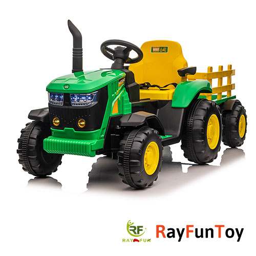12V 7AH Kids Ride On Tractor Electric with Trailer